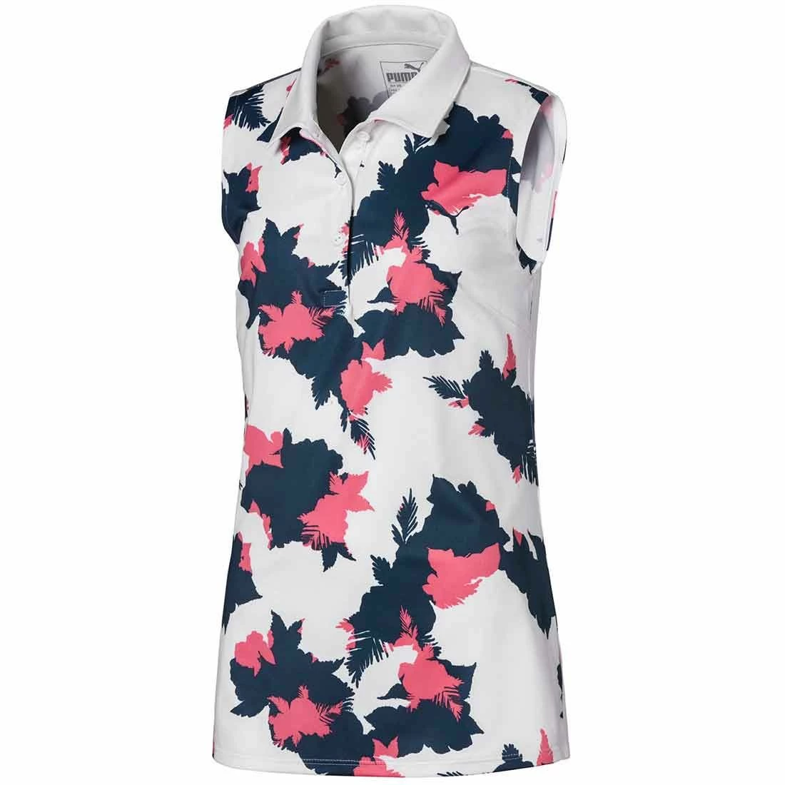 Puma Girls Floral Sleeveless Polo 1 Puma Girls Floral Sleeveless Polo