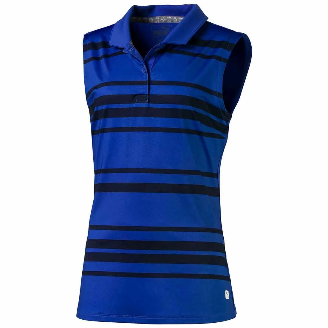 Puma Girls Stripe Sleeveless Polo 2 Puma Girls Stripe Sleeveless Polo - Image 2