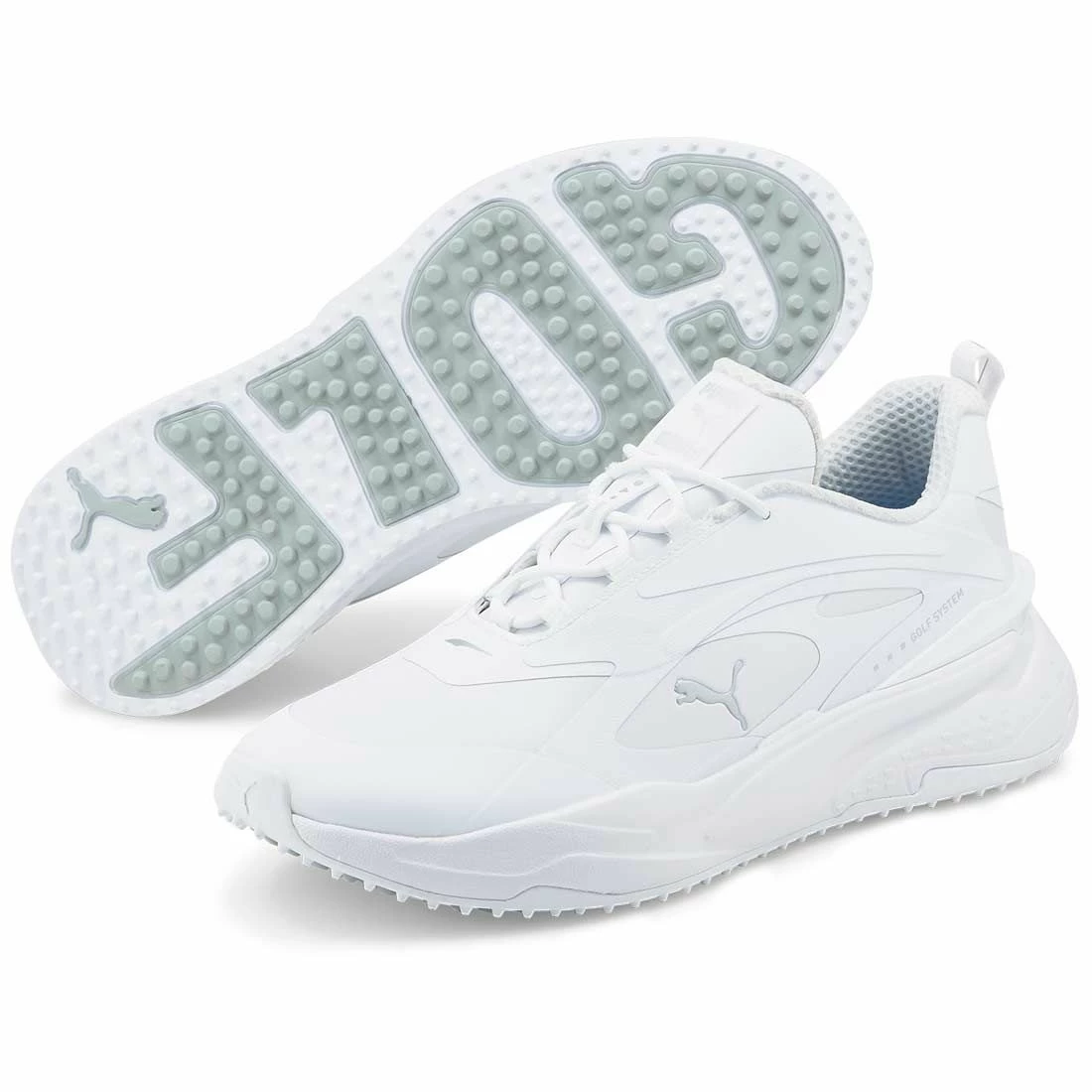 Puma GS-Fast Golf Shoes White/White 3 Puma GS-Fast Golf Shoes White/White - Image 3