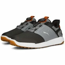 Puma Ignite Elevate Disc Golf Shoes Black/Quiet Shade/Gum -Cheap Golf Apparel Store puma ignite elevate disc golf black quiet shade gum 376080 07 pair itempicture