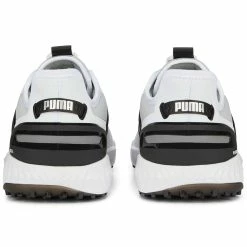 Puma Ignite Elevate Disc Golf Shoes White/Black/Silver -Cheap Golf Apparel Store puma ignite elevate disc golf shoes white black silver 376080 06 heel itempicture