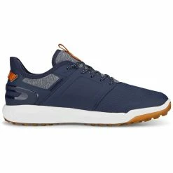 Puma Ignite Elevate Golf Shoes Navy/Silver -Cheap Golf Apparel Store puma ignite elevate golf shoes navy silver 376077 05 profile2 itempicture