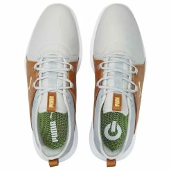 Puma Ignite Fasten8 Crafted Golf Shoes High Rise/Gold/Leather Brown 8 Puma Ignite Fasten8 Crafted Golf Shoes High Rise/Gold/Leather Brown -Cheap Golf Apparel Store puma ignite fasten8 crafted golf shoes high rise gold leather brown top itempicture
