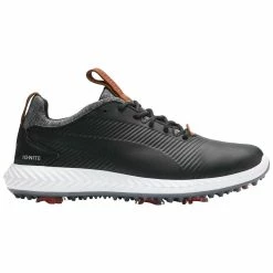 Puma Juniors Ignite PWRADAPT 2.0 Golf Shoes Black
