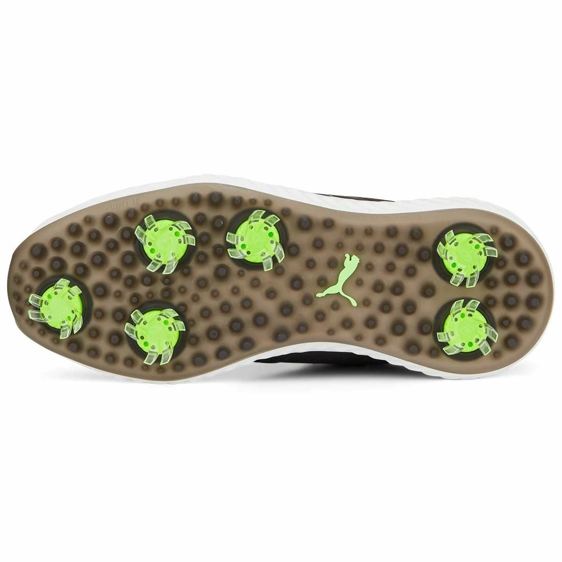 Puma Juniors Ignite PWRCAGE Golf Shoes Black/Metallic Silver 2 Puma Juniors Ignite PWRCAGE Golf Shoes Black/Metallic Silver - Image 2