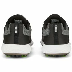 Puma Juniors Ignite PWRCAGE Golf Shoes Black/Metallic Silver 7 Puma Juniors Ignite PWRCAGE Golf Shoes Black/Metallic Silver -Cheap Golf Apparel Store puma juniors ignite pwrcage golf shoes black silver 376784 02 heel itempicture