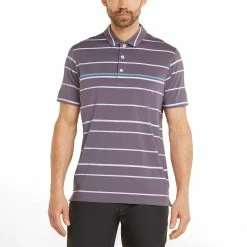 Puma MATTR Border Lines Polo 8 Puma MATTR Border Lines Polo -Cheap Golf Apparel Store puma mattr border lines polo purple charcoal itempicture