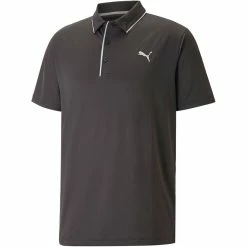 Puma MATTR Bridges Polo -Cheap Golf Apparel Store puma mattr bridges polo black front itempicture