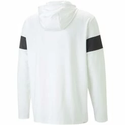 Puma MATTR Colorblock Hoodie -Cheap Golf Apparel Store puma mattr colorblock hoodie white black back itempicture