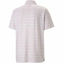 Puma MATTR Flamingo Polo 5 Puma MATTR Flamingo Polo -Cheap Golf Apparel Store puma mattr flamingo polo white back itempicture