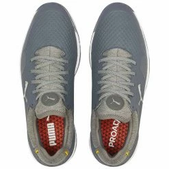 Puma Proadapt Alphacat Golf Shoes Quiet Shade/Silver/Yellow Sizzle -Cheap Golf Apparel Store puma proadapt alphacat shoes quiet shade silver yellow 195695 08 top itempicture