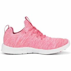 Puma Women's Laguna Fusion Knit Golf Shoes Sunset Pink/White -Cheap Golf Apparel Store puma womens laguna fusion knit golf sunset pink white 376082 04 profile2 itempicture