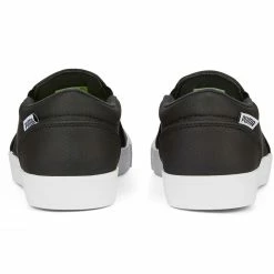 Puma Women's Tustin Fusion Slip-On Golf Shoes Black/Quiet Shade -Cheap Golf Apparel Store puma womens laguna tustin slipon black quiet shade 376783 02 heel itempicture