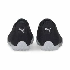 Puma Women's Monolite Fusion Slip-On Golf Shoes Black/White -Cheap Golf Apparel Store puma womens monolite fusion slip on golf shoes black white heel itempicture