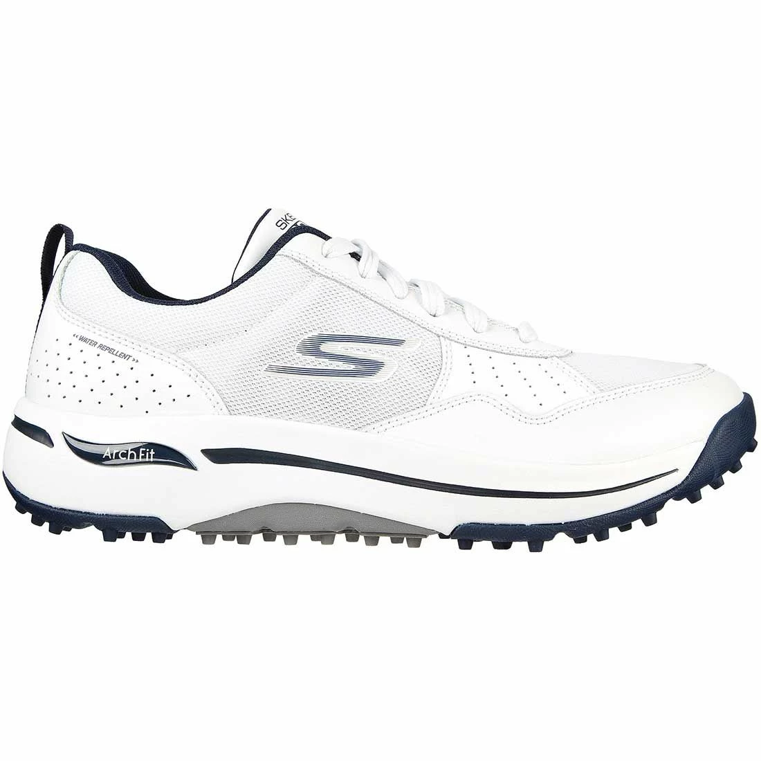 Skechers GO GOLF Arch Fit Line Up Golf Shoes White/Navy 1 Skechers GO GOLF Arch Fit Line Up Golf Shoes White/Navy