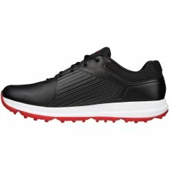 Skechers GO GOLF Elite 5 GF Golf Shoes Black/Red -Cheap Golf Apparel Store skechers go golf elite 5 golf shoes black red 214065 bkrd spine itempicture