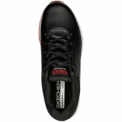 Skechers GO GOLF Elite 5 GF Golf Shoes Black/Red -Cheap Golf Apparel Store skechers go golf elite 5 golf shoes black red 214065 bkrd top itempicture