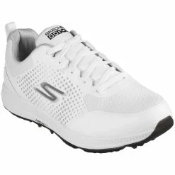 Skechers GO GOLF Elite 5 Sport Golf Shoes White/Black -Cheap Golf Apparel Store skechers go golf elite 5 sport golf shoes white black front itempicture
