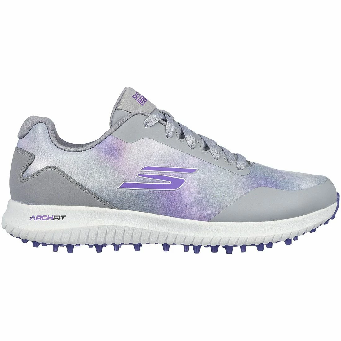 Skechers Women's Arch Fit GO GOLF Max 2 Splash Golf Shoes Grey/Purple 1 Skechers Women's Arch Fit GO GOLF Max 2 Splash Golf Shoes Grey/Purple