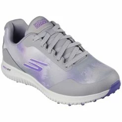 Skechers Women's Arch Fit GO GOLF Max 2 Splash Golf Shoes Grey/Purple 7 Skechers Women's Arch Fit GO GOLF Max 2 Splash Golf Shoes Grey/Purple -Cheap Golf Apparel Store skechers w arch fit go golf max 2 splash grey purple 123068 gypr toe itempicture