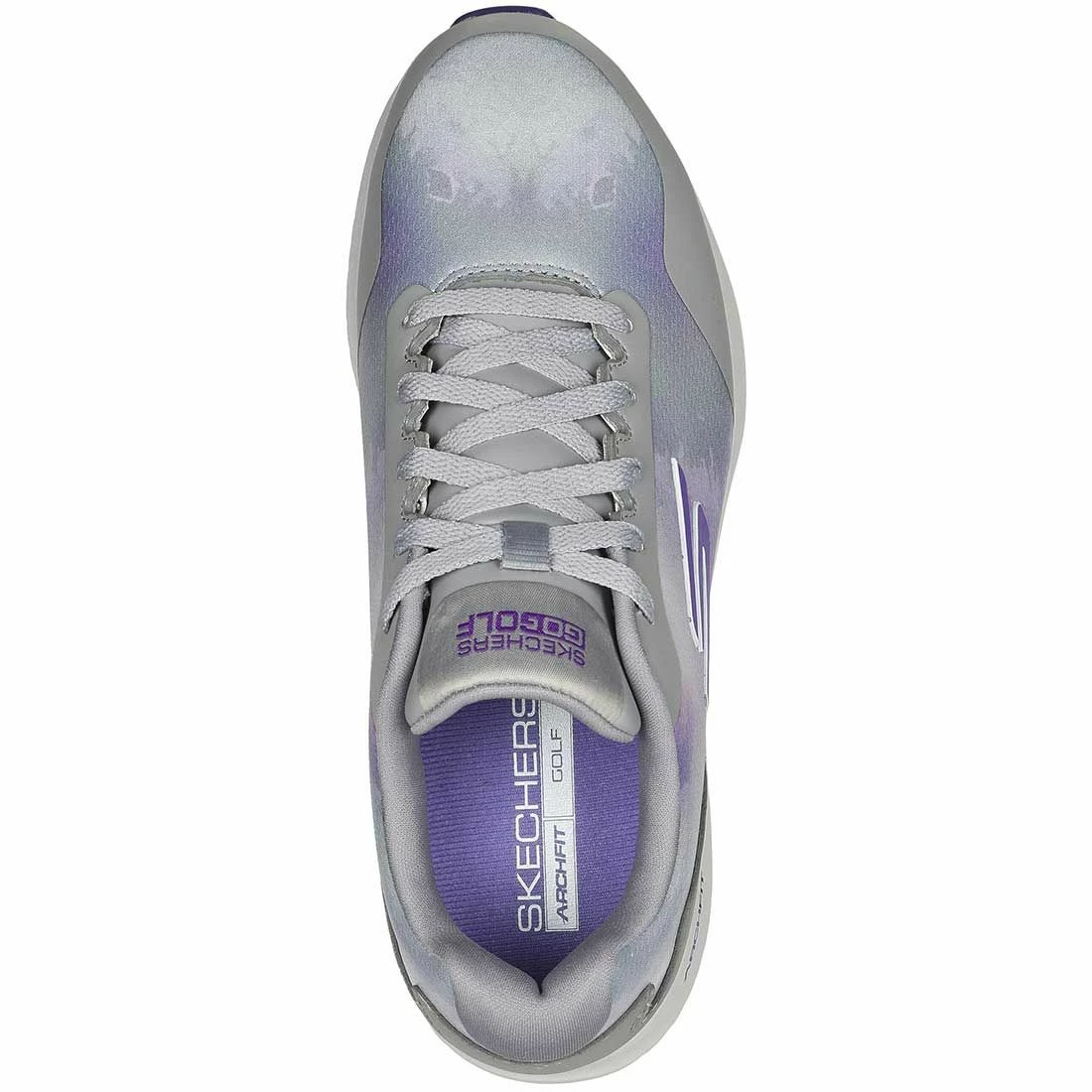 Skechers Women's Arch Fit GO GOLF Max 2 Splash Golf Shoes Grey/Purple 5 Skechers Women's Arch Fit GO GOLF Max 2 Splash Golf Shoes Grey/Purple - Image 5