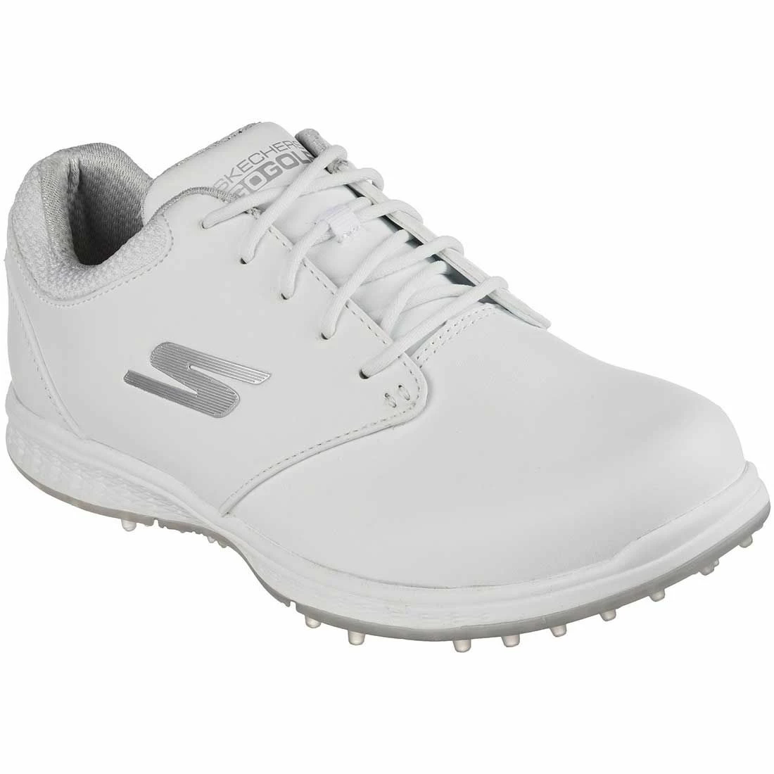 Skechers Women's GO GOLF Bold Golf Shoes White/Silver 3 Skechers Women's GO GOLF Bold Golf Shoes White/Silver - Image 3