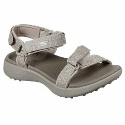Skechers Women's GO GOLF 600 Golf Sandals Taupe -Cheap Golf Apparel Store skechers womens 600 sandals taupe 03