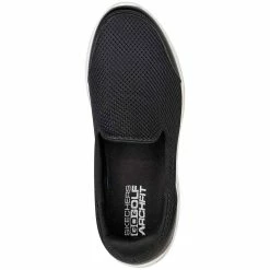 Skechers Women's GO GOLF Arch Fit Walk Relaxed Fit Golf Shoes Black/White -Cheap Golf Apparel Store skechers womens go golf arch fit walk relaxed fit golf shoes black white top itempicture