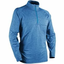 Sun Mountain Second Layer Pullover -Cheap Golf Apparel Store sun mountain 2023 second layer pullover pacific blue itempicture