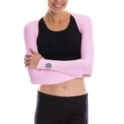 SParms Unisex Shoulder Wrap 10 SParms Unisex Shoulder Wrap -Cheap Golf Apparel Store sun protection sparms unisex sun sleeves pink female model itempicture
