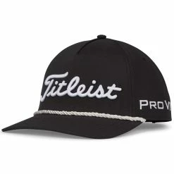 Titleist Tour Rope Hat -Cheap Golf Apparel Store titleist 2023 tour rope hat black white itempicture