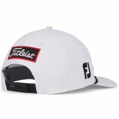 Titleist Tour Rope Hat -Cheap Golf Apparel Store titleist 2023 tour rope hat white black back itempicture