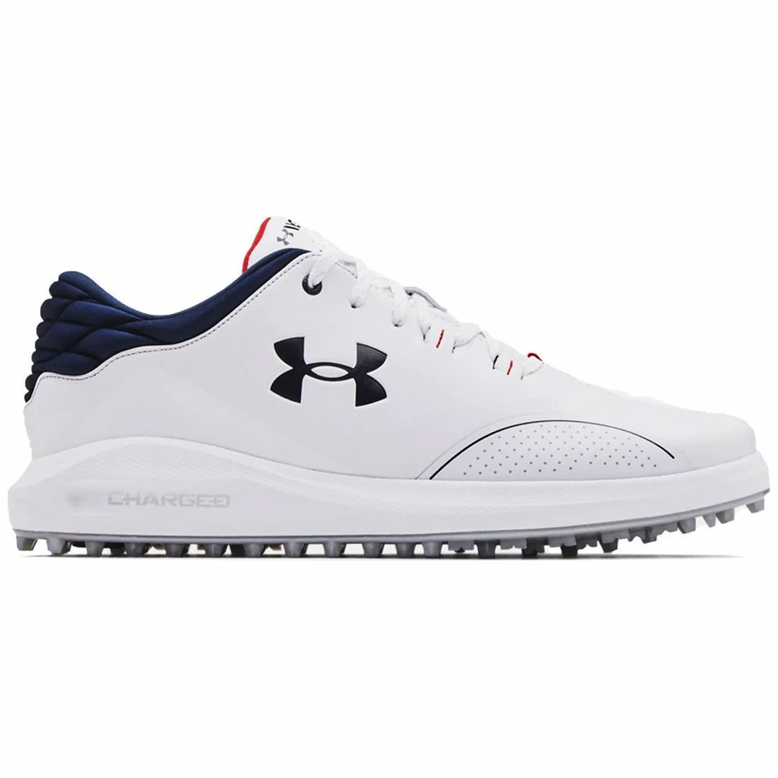 Under Armour Charged Draw Sport SL Golf Shoes White 1 Under Armour Charged Draw Sport SL Golf Shoes White